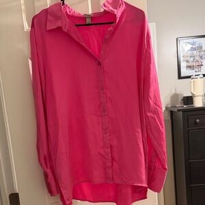 a new day Women's Pink Button Down Shirt